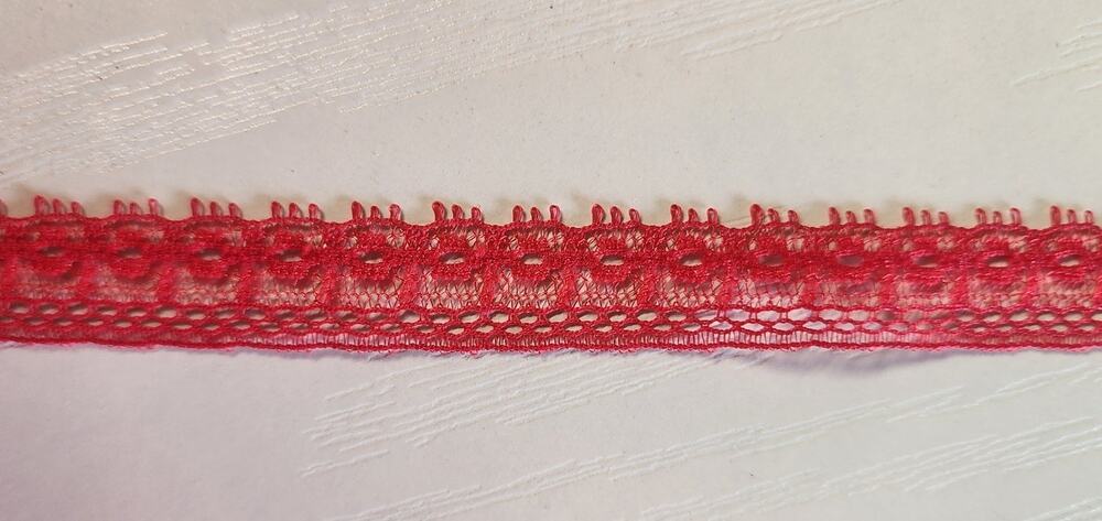 Vintage Wrights Native Textiles 1/2" Red Trimming Ribbon 520 Yd Roll PATT 22250